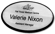 Oval Name Badge - by Name Badges International