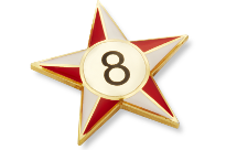 Metal Club Badge - Star