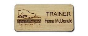 Eco-Friendly Bamboo Name Badges Laser Engraved in Sydney, Australia